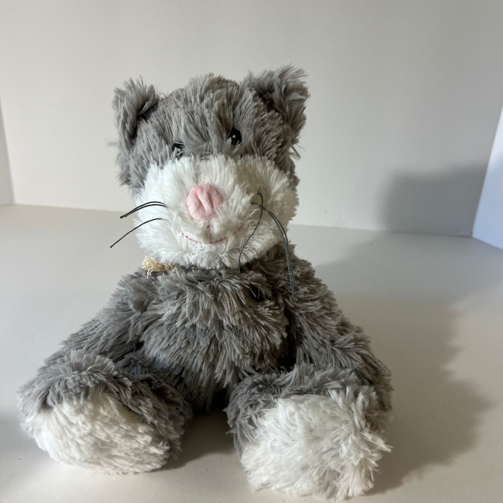 Warmies Microwavable Scented Plush Gray Cat CP-CAT-2 Lavender Weighted Toy NWT